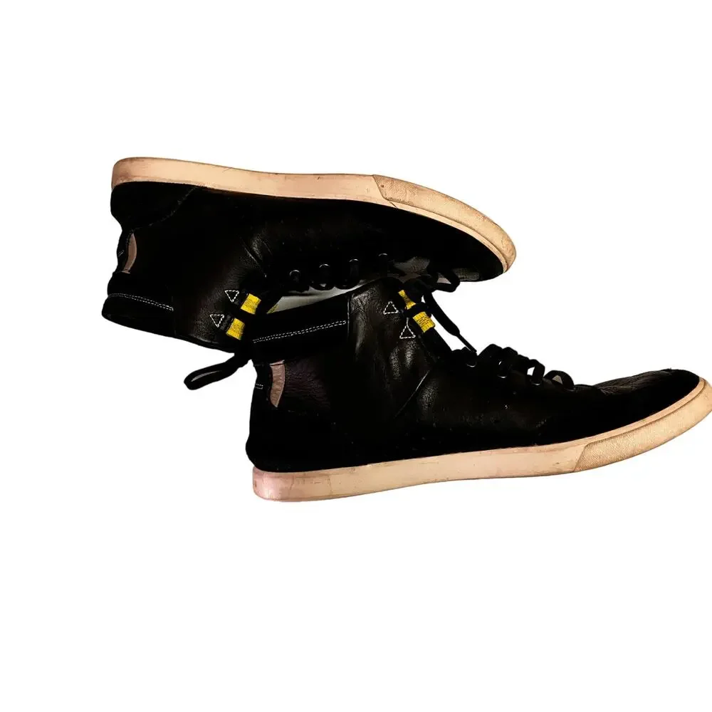 COLE HAAN Owen Sport Black High Top Size 11.5‎ Men Leather/suede Lace-Up